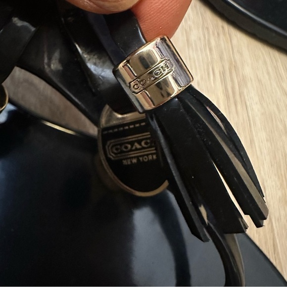 Coach Helma Black Patent Sandals size 9 - Picture 4 of 9